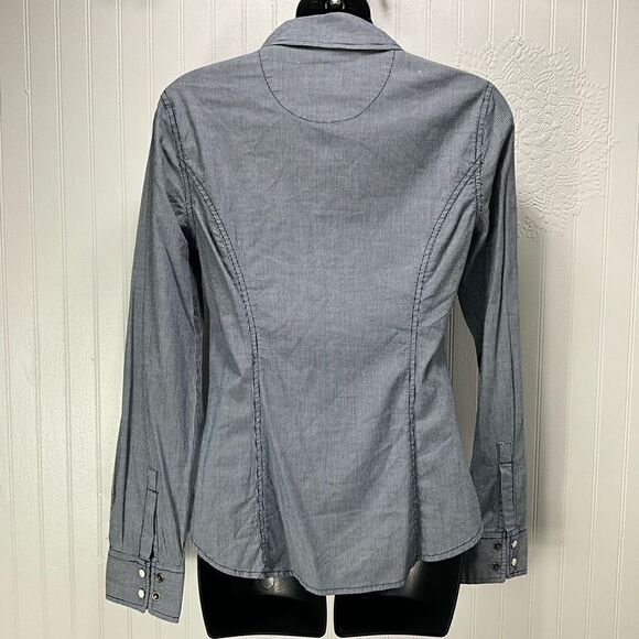 GUESS Pearl Snap Long Sleeve Shirt - Picture 3 of 5